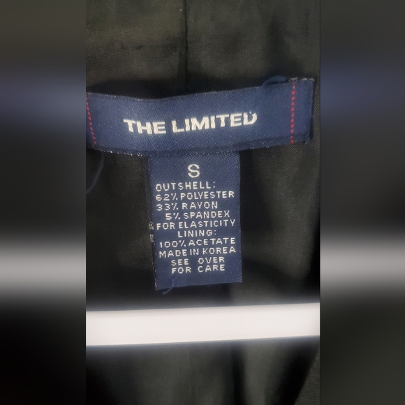 The Limited Vintage 3 Button Long Black Blazer Jacket Women's Size Small - Picture 6 of 6